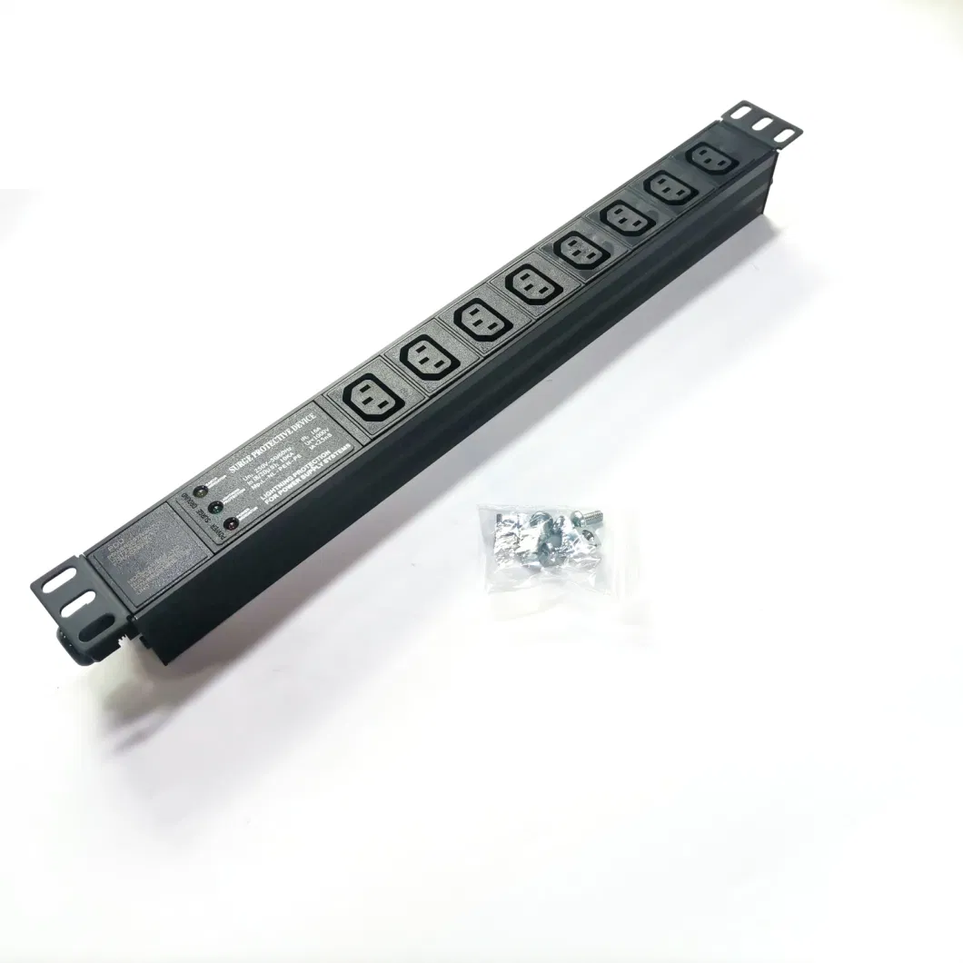 2500W Lighting Protection 8 Way IEC320 C13 Power Strip Surge Protector Electrical Plugs and Sockets